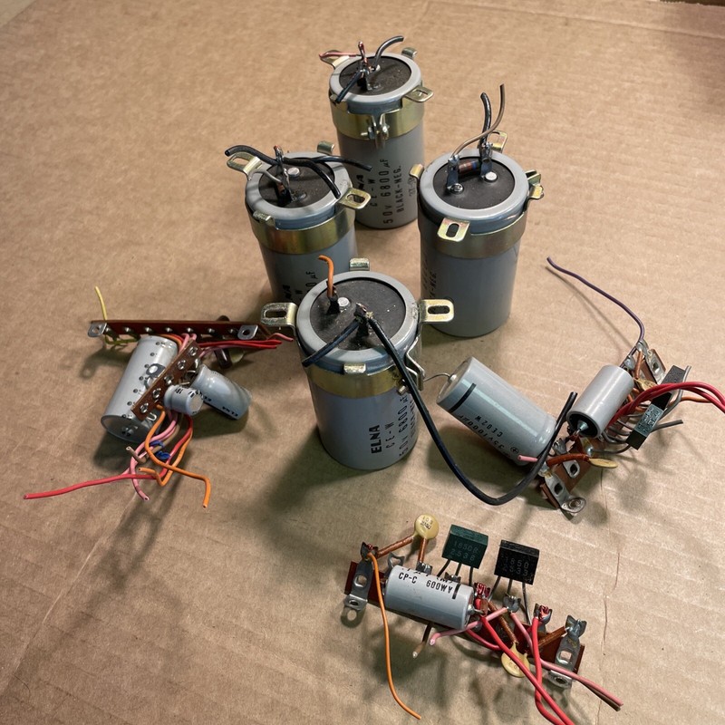 Harman Kardon 930 Stereo Receiver Genuine Parts: Large Lot of Capacitors gallery