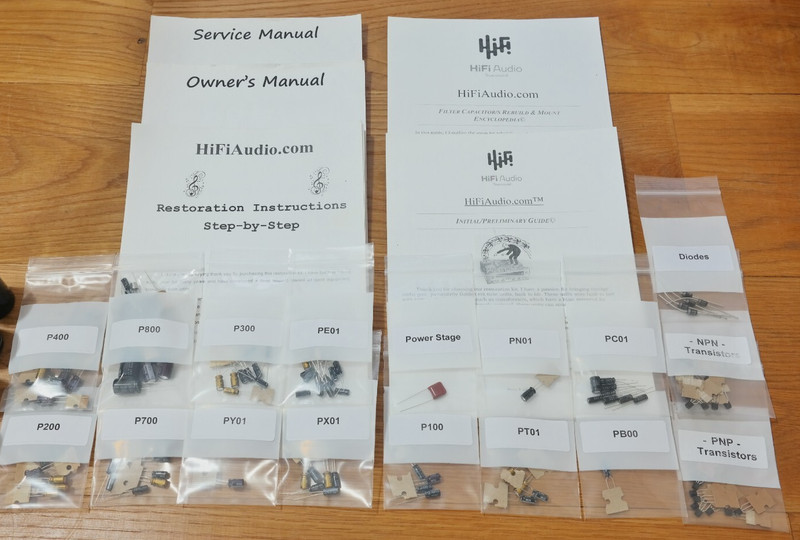 Marantz 2500 rebuild restoration recap upgrade kit fix repair filter capacitor