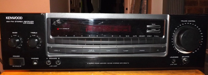 Vintage Kenwood Receiver KR-A4060 w/Remote, Unit Turns On *Not Tested* gallery