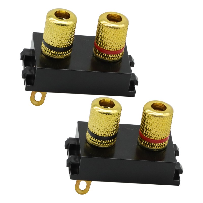 Black Audio Module Speaker Socket Slot Connector For Wall Faceplate Cover