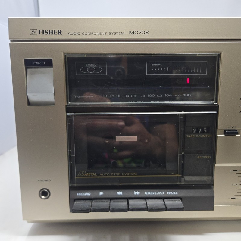​Vintage Fisher MC708 Audio Component System - Working But Cassette Runs Slow gallery