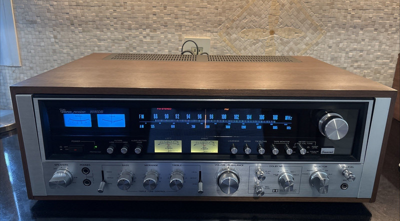 SANSUI 9090DB STEREO AM/FM RECEIVER 125 WPC Open Box Perfect Working Condition