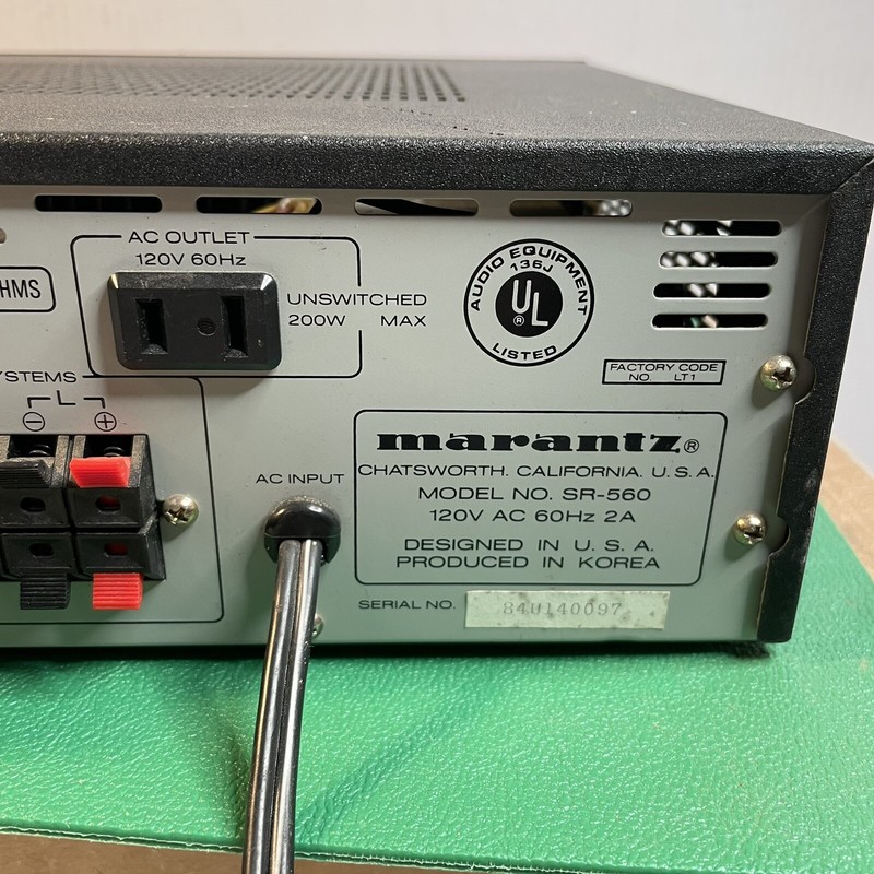 Vintage Marantz SR-560 AM/FM Stereo Receiver 45 WPC RMS **TESTED** gallery