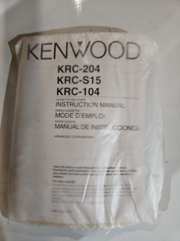 NIB Kenwood KRC-S15 Cassette Receiver gallery