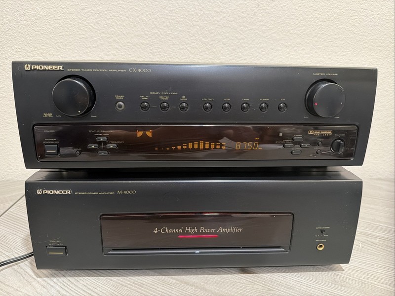 Pioneer M-4000 Power Amplifier & CX-4000 Stereo Control Tuner