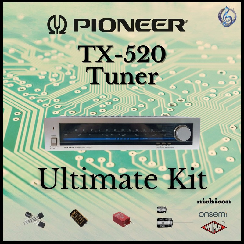 Pioneer TX-520 Tuner Ultimate Upgrade Kit Genuine Parts Restoration