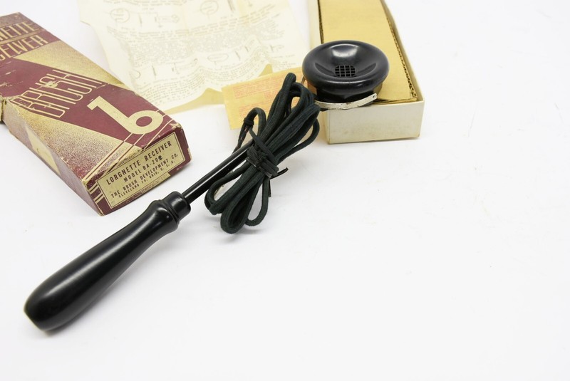 Vintage Lorgnette Brush Receiver Model BA-202 Original Box & Paperwork Untested