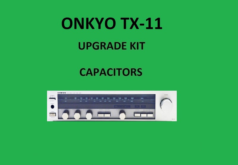 Stereo Receiver ONKYO TX-11 Repair KIT – all capacitors