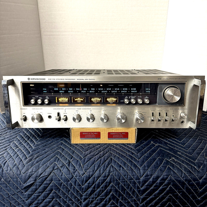 KENWOOD KR-9600 VINTAGE AM/FM STEREO RECEIVER – SERVICED – CLEANED – TESTED