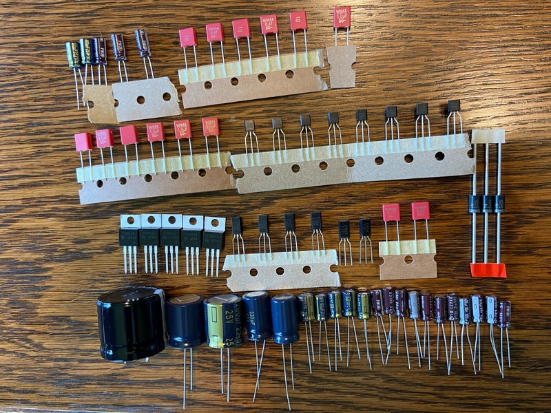Pioneer SX-424 Complete Rebuild Kit High-Quality Receiver Recap Caps Transistors