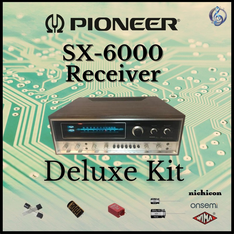 Pioneer SX-6000 Receiver Deluxe Upgrade Kit Genuine Parts Restoration