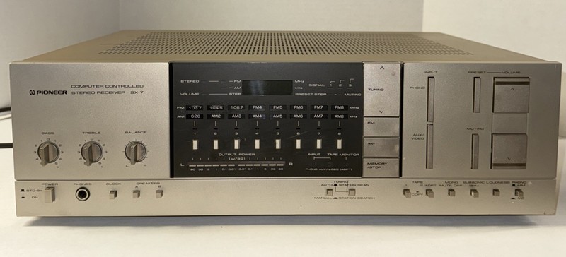 VTG Pioneer SX-7 Stereo Receiver Component Computer Controlled TESTED