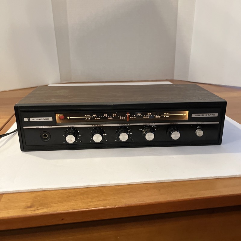 Standard Solid State Rare Vintage Tuner Receiver Wood Grain SR-A102SU READ