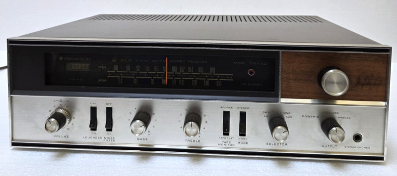 Kenwood TK-40 Solid State AM/FM Stereo Receiver Vintage Tested, See Video!