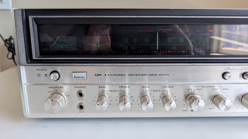 Sansui QRX-6001 4-CHANNEL Stereo Receiver - Tested - For Parts Or Repair - READ gallery