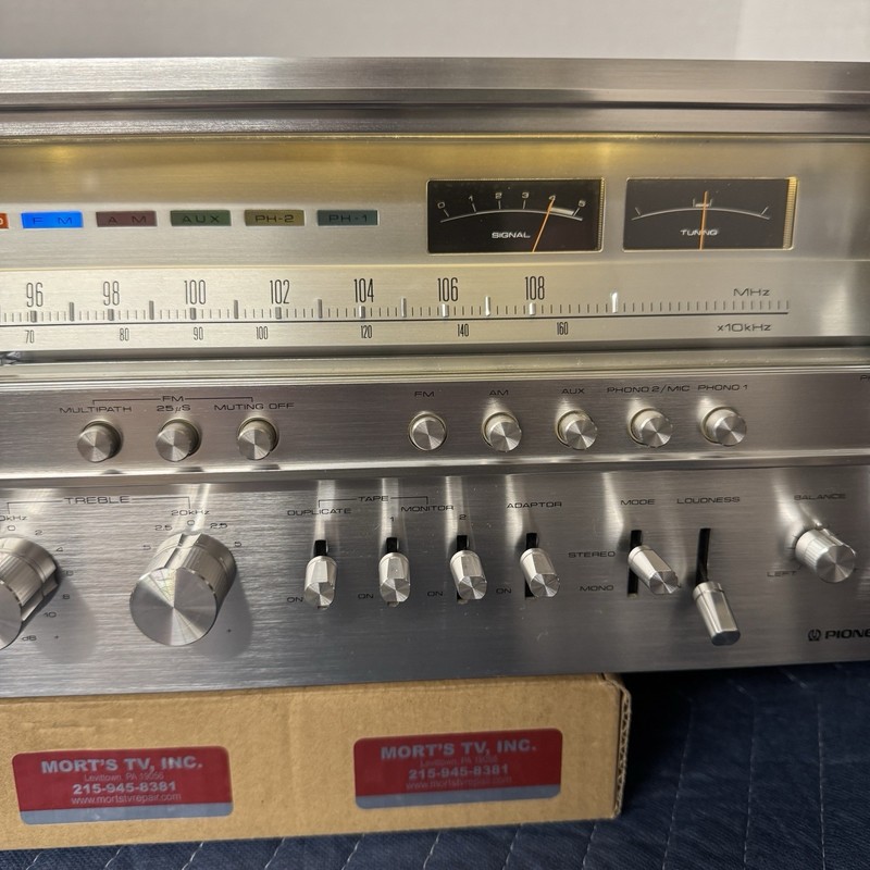 PIONEER SX-1280 VINTAGE AM/FM STEREO RECEIVER - SERVICED - CLEANED - TESTED gallery