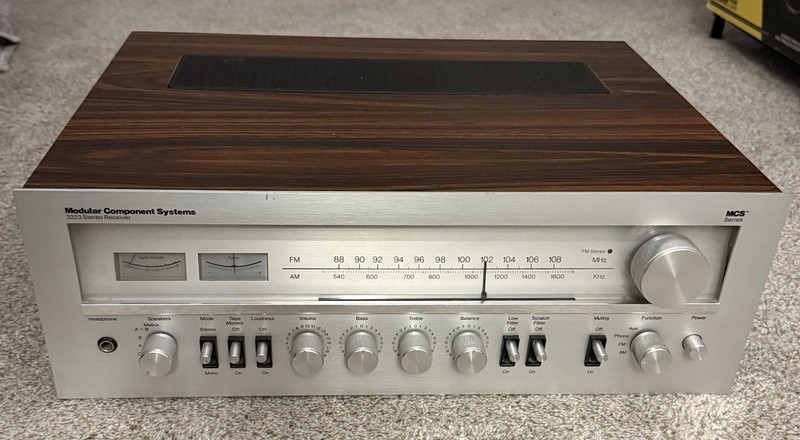 Vintage Modular Component Systems MCS 3223 Stereo Receiver Parts Or Repair