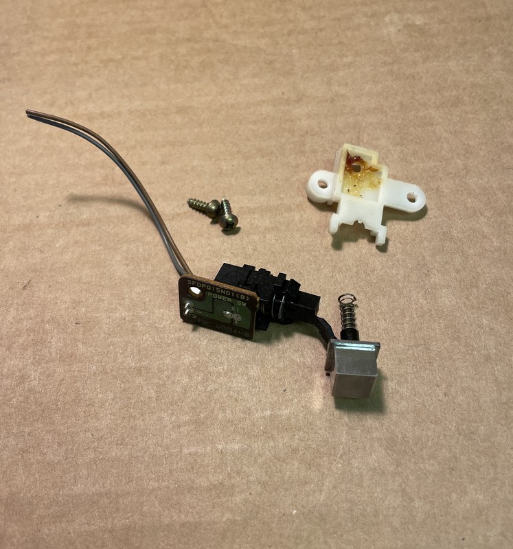 Technics SL-QL15 Direct Drive Automatic Turntable Parts: Power ON/OFF Switch