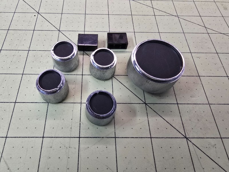 Magnavox 1500 Receiver Parts – Metal Knobs