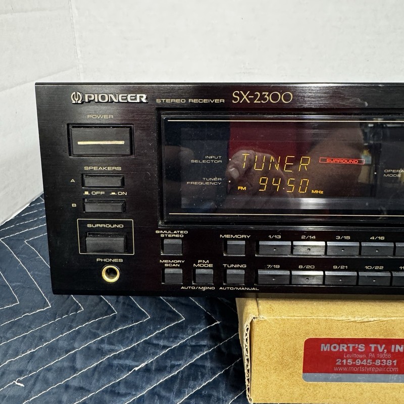 PIONEER SX-2300 VINTAGE AM/FM STEREO RECEIVER - SERVICED - CLEANED - TESTED gallery