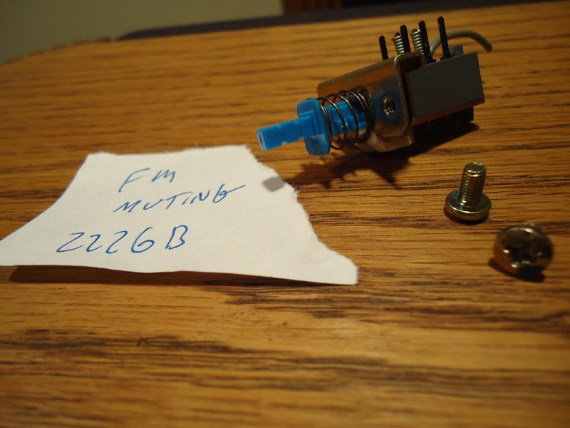 Marantz 2226B Stereo Receiver Parting Out FM Muting Switch gallery