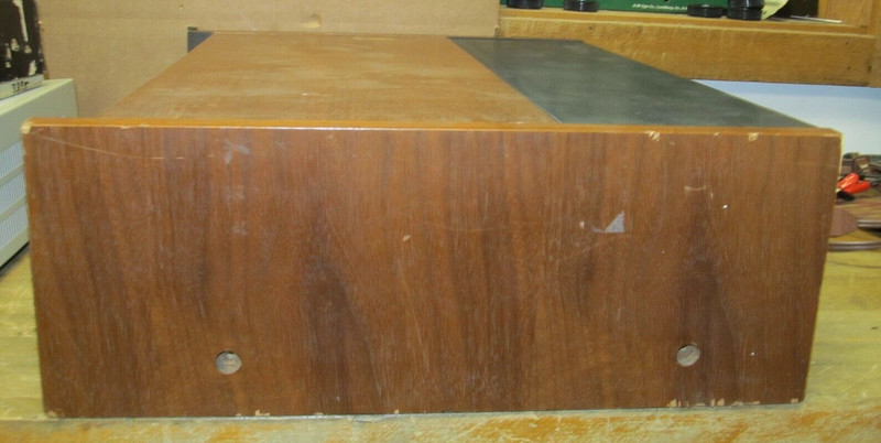 Vintage Large Stereo Tuner, Amplifier, Receiver Wood Case Cabinet #2 gallery