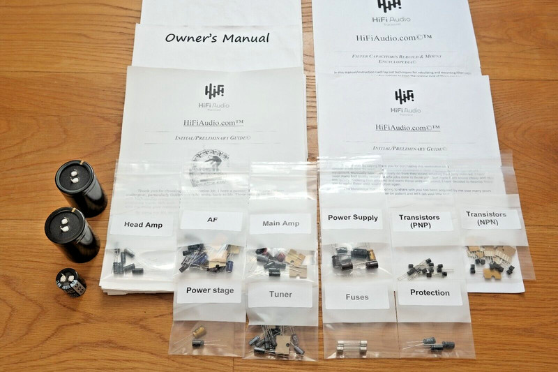 Pioneer SX-828 rebuild restoration recap service kit repair filter capacitor gallery