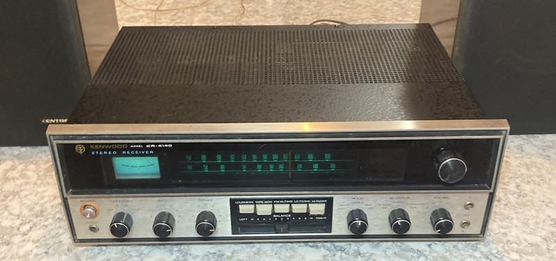 Vintage Kenwood KR-4140 Solid State Stereo AM/FM Receiver Tested Working 1970’s