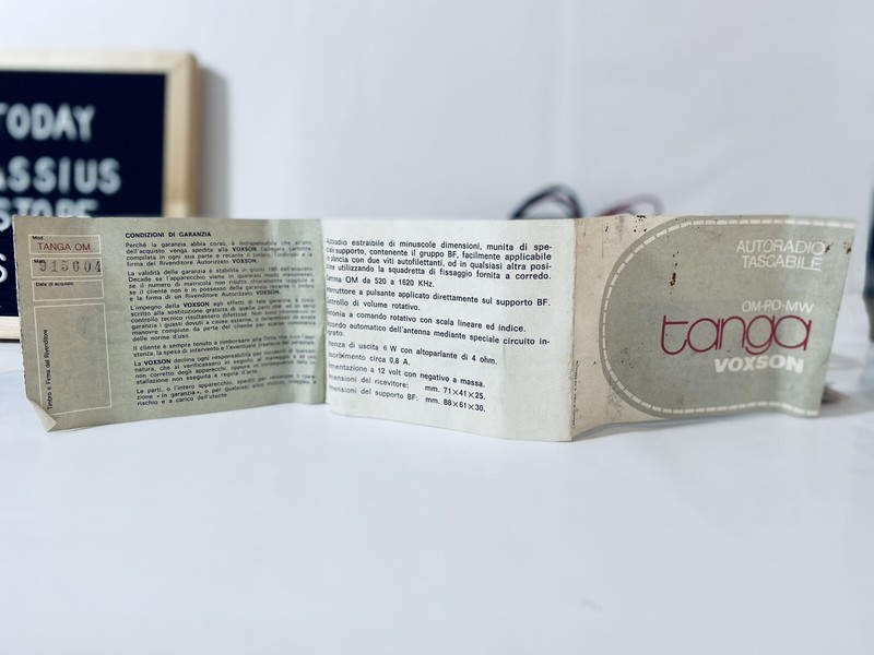 Vintage Autoradio Pocket Voxson Tanga 1979 OM PO MW Used Italian Tascabile gallery
