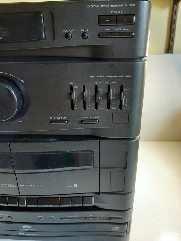 Magnavox AS641 Dual Chrome/Ferro Cassette Player/Recorder AM/FM CD Changer gallery