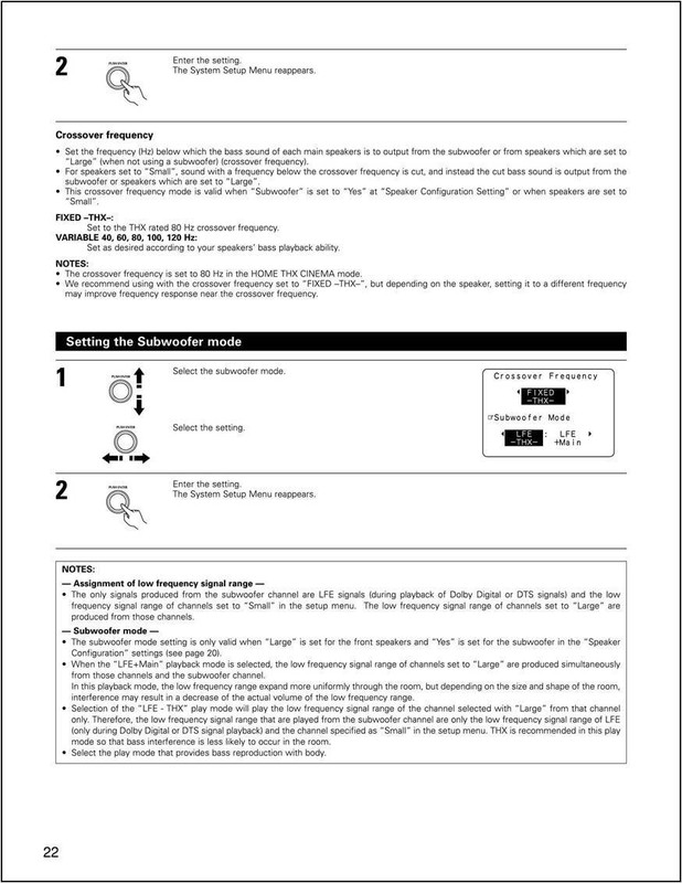Denon AVR-5803 AV Surround Receiver Owners Manual gallery