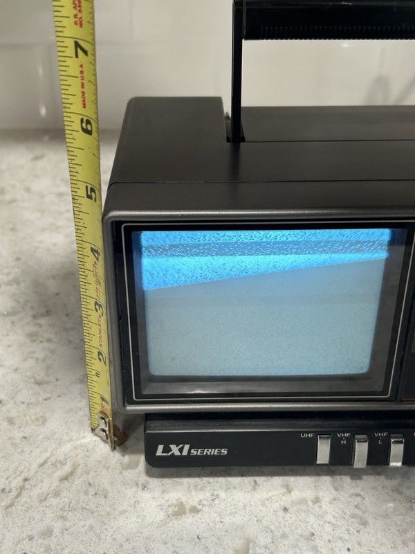 Vintage LXI Series 580.50310650 - 4 Inch TV Television Clock Radio Combo. gallery