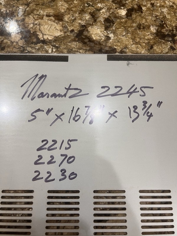 Marantz 2215 2230 2245 2270 Stereo Receiver Metal Cabinet Cover gallery