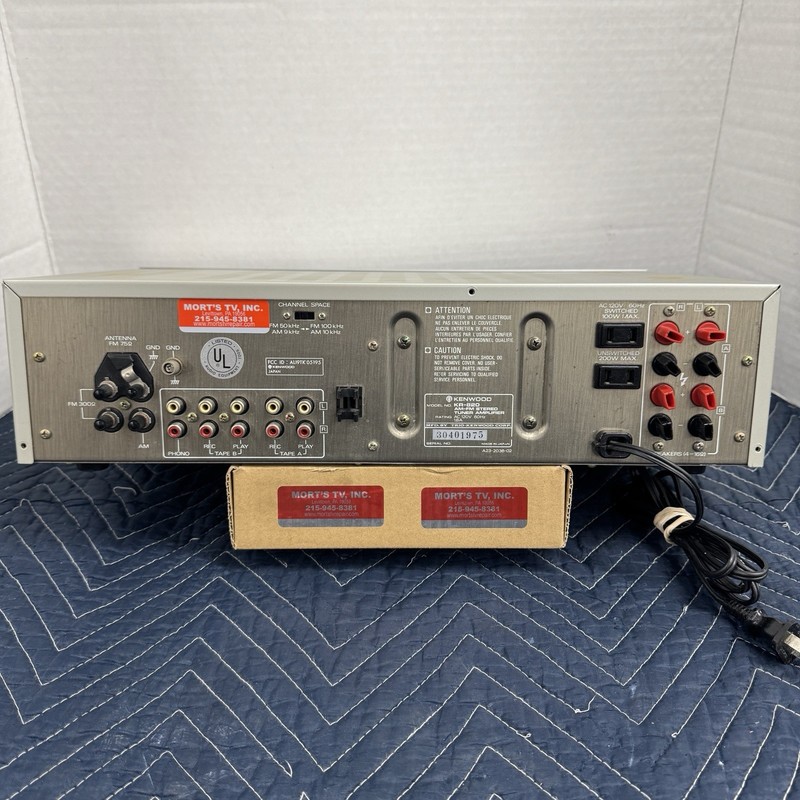 KENWOOD KR-820 VINTAGE AM/FM STEREO RECEIVER - SERVICED - CLEANED - TESTED gallery