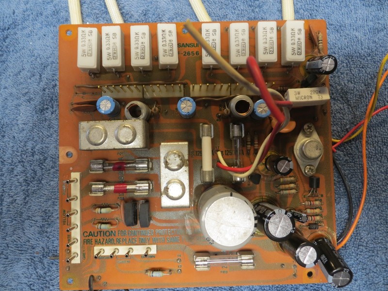 SANSUI STEREO RECEIVER 9090DB/990DB POWER SUPPLY BOARD PART # F-2656 gallery