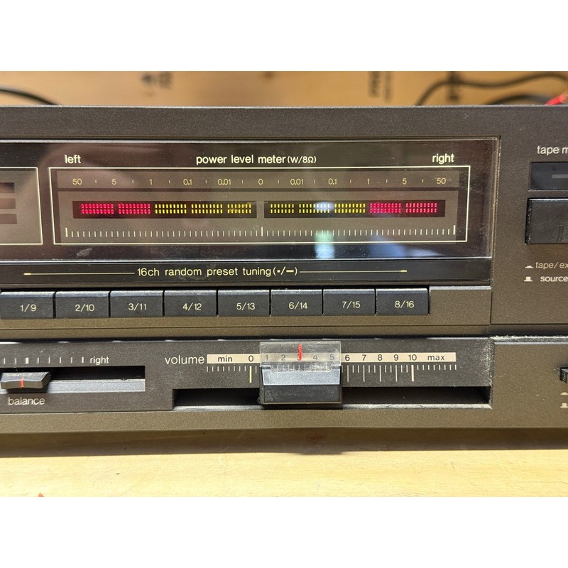 Technics SA-290 AMFM Stereo Receiver Quartz Digital Synthesizer tested works 80s gallery