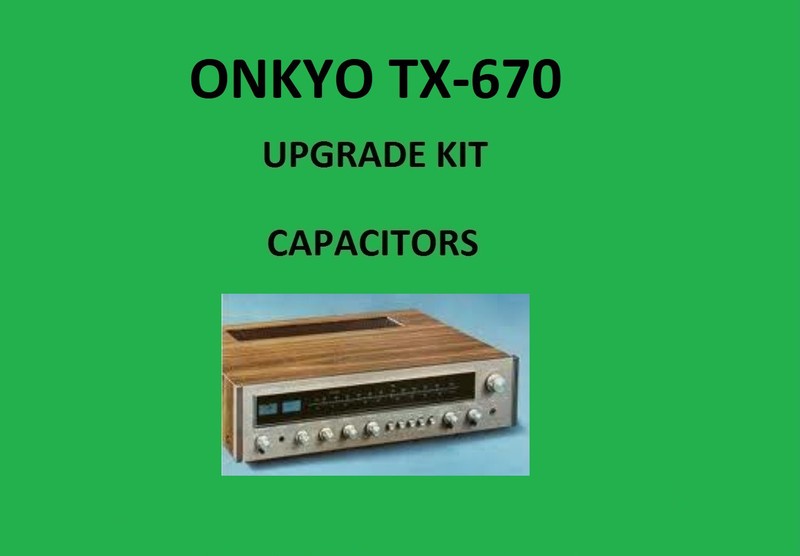 Stereo Receiver ONKYO TX-670 Repair KIT – all capacitors