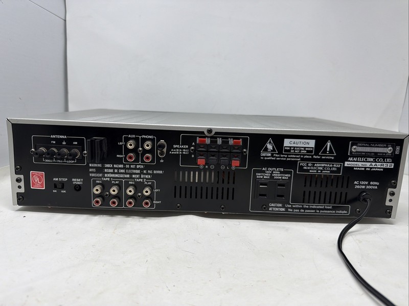 AKAI AA-R32 Stereo Receiver Computer Controlled Amplifier Audio System Works gallery