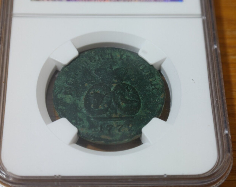 1772 Para -3 Deneg Coin Moldova and Wallachia Catherine II (Russia) VALAK валак
