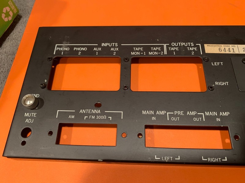 Harman Kardon 730 Reciever Back Plate Parting Out 730