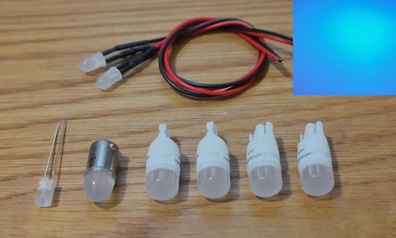 Pioneer SX-450 RECEIVER LED lamps kit front panel bulb lights upgrade BLUE