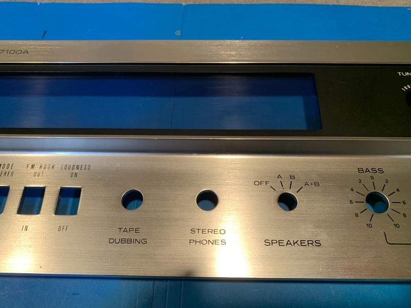 Sherwood S-7100A Vintage Stereo Receiver Parting Out Faceplate #2 gallery