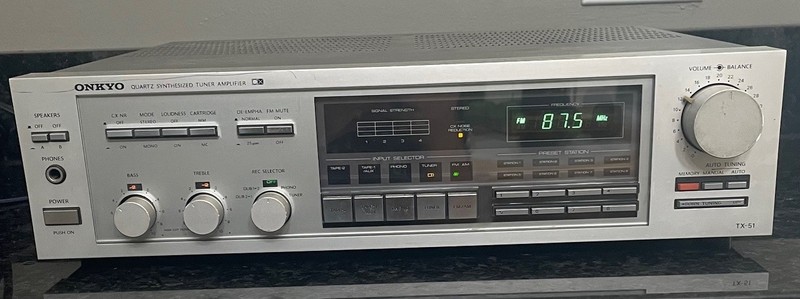 Vintage Onkyo TX-51 AM FM Stereo Receiver - TESTED FOR POWER