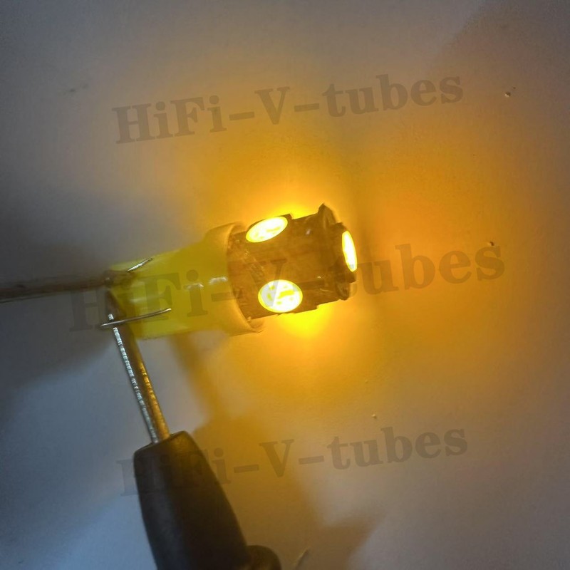 10 New Orange 8V Wedge Lamp LED Light Bulbs for Pioneer Project/One Receivers gallery