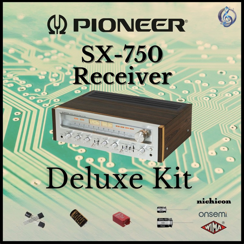 Pioneer SX-750 Receiver Deluxe Upgrade Kit Genuine Parts Restoration