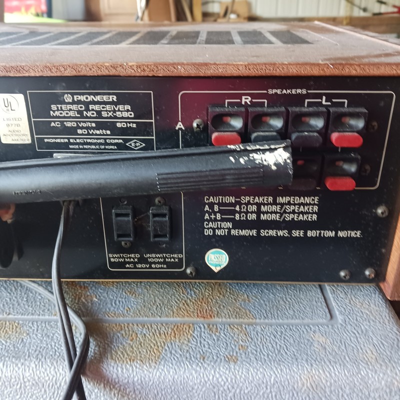 Vintage Pioneer SX 580 Stereo Receiver Work Great Nice Looking gallery