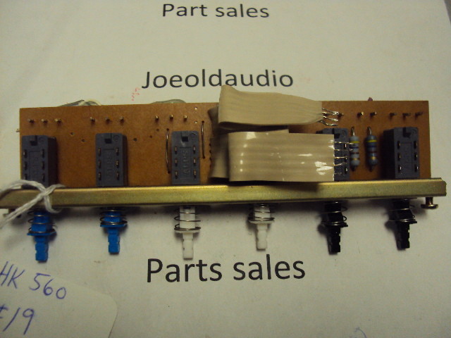 Harman Kardon 560 Original 6 Gang Switch. Speakers A/B Etc. Parting Out 560.