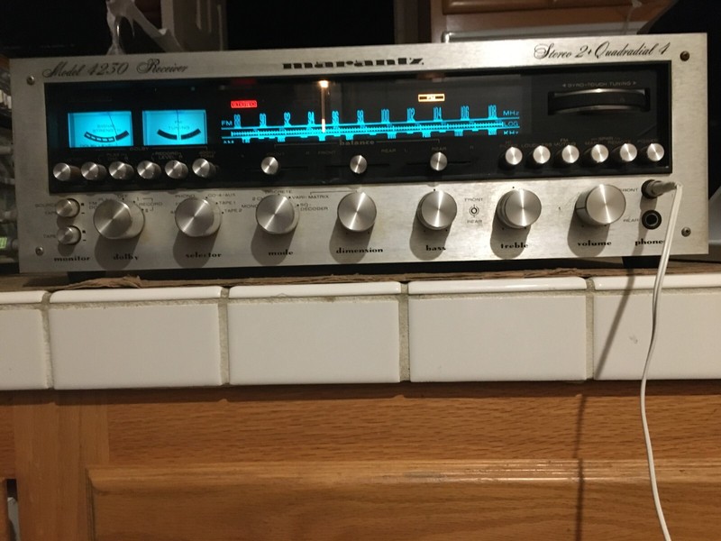 Marantz Model 4230 AM/FM Stereo Quadraphonic Receiver & SQA-2 Adapter, Serviced