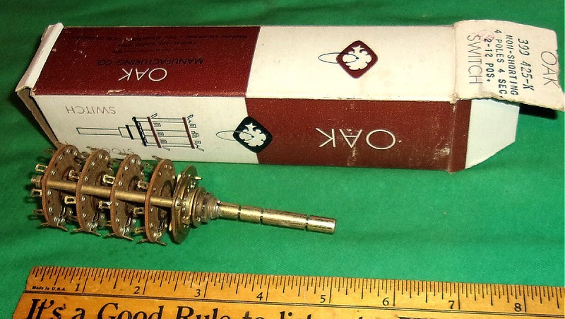 OAK 399 425-X, Non-Shortening 4 Poles, 4 Sec., 2-12 Pos. Switch