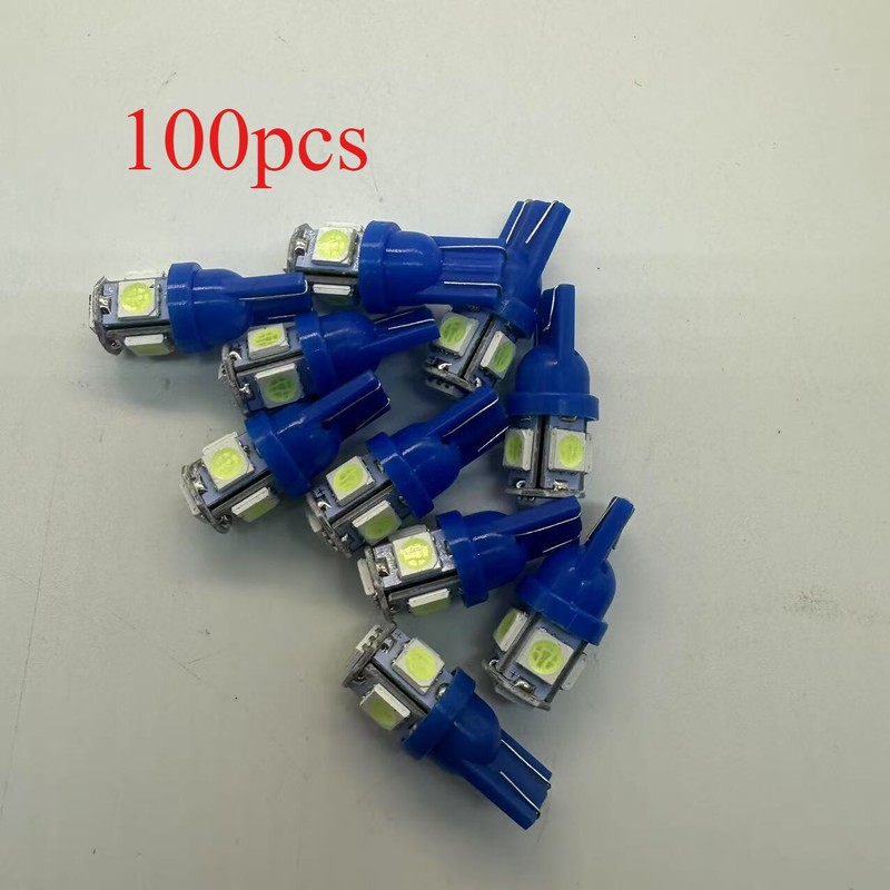 100New Cool Blue 8V Wedge Lamp LED Light Bulbs for Pioneer Project/One Receivers